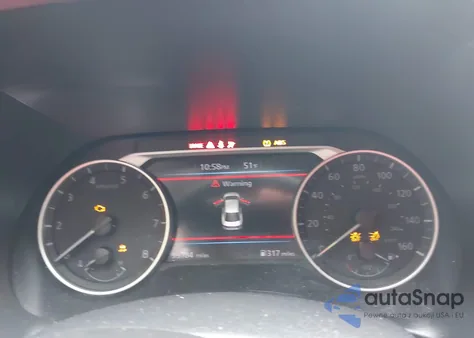 2021 Nissan Sentra Sr Xtronic Cvt z USA, uszkodzony, nr VIN 3N1AB8DV7MY288522